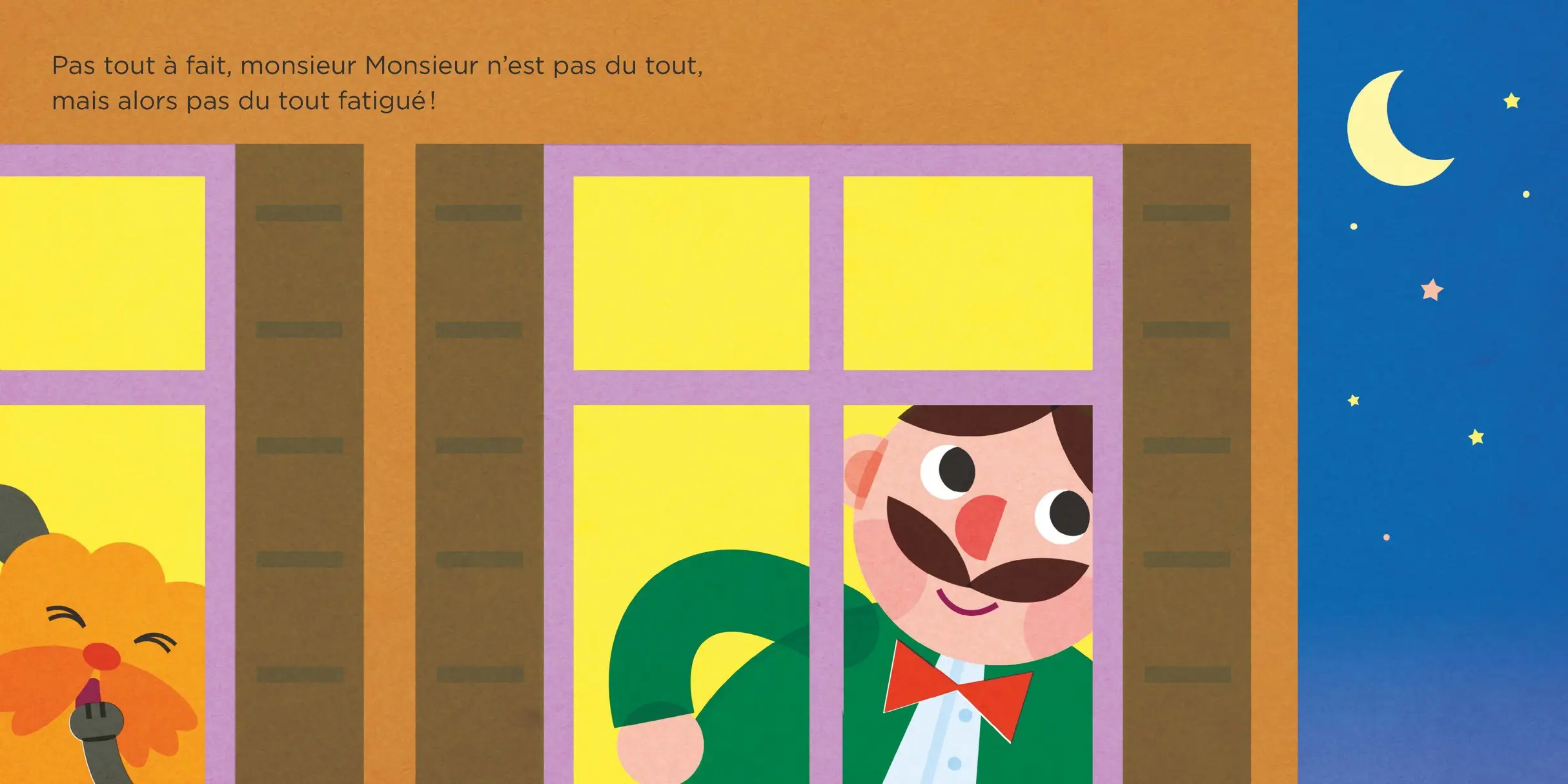 Bonne nuit monsieur Monsieur - Livre à toucher - Dès 2 ans - Album(s) - 9782095014568 - page-interieure2