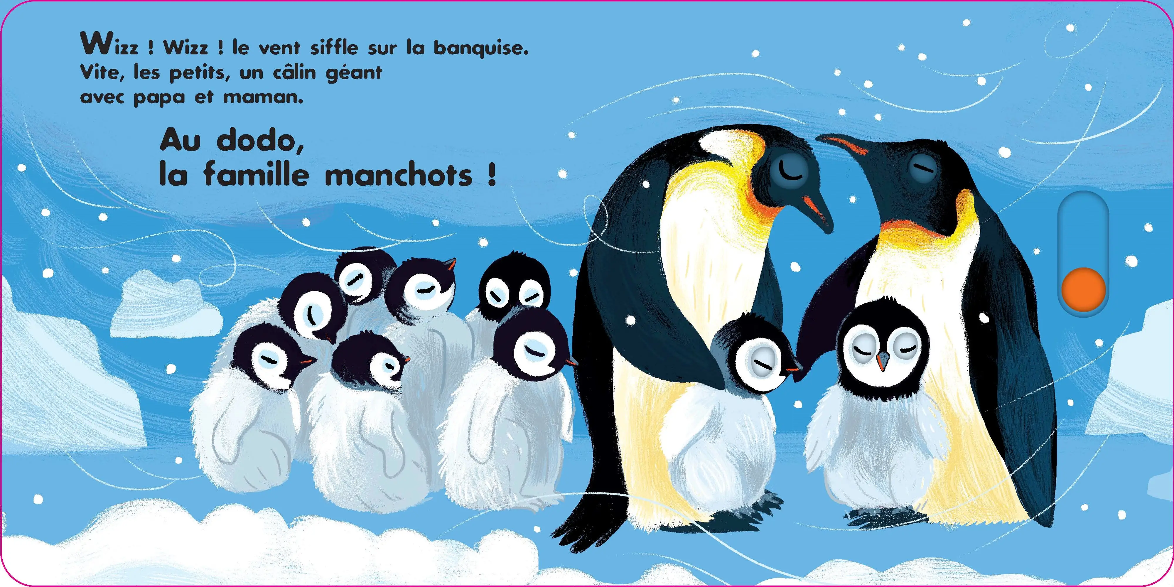 Au dodo - les amis du froid - Livre animé dès 6 mois - Pour accompagner le rituel du coucher des bébés - Livre d'éveil - 9782095015282 - page-intérieure2