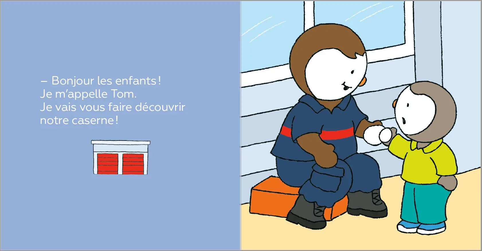  T'choupi visite la caserne de pompiers - Dès 2 ans - Un livre à lire et à écouter - Album(s) - 9782095018290 - page-interieure2