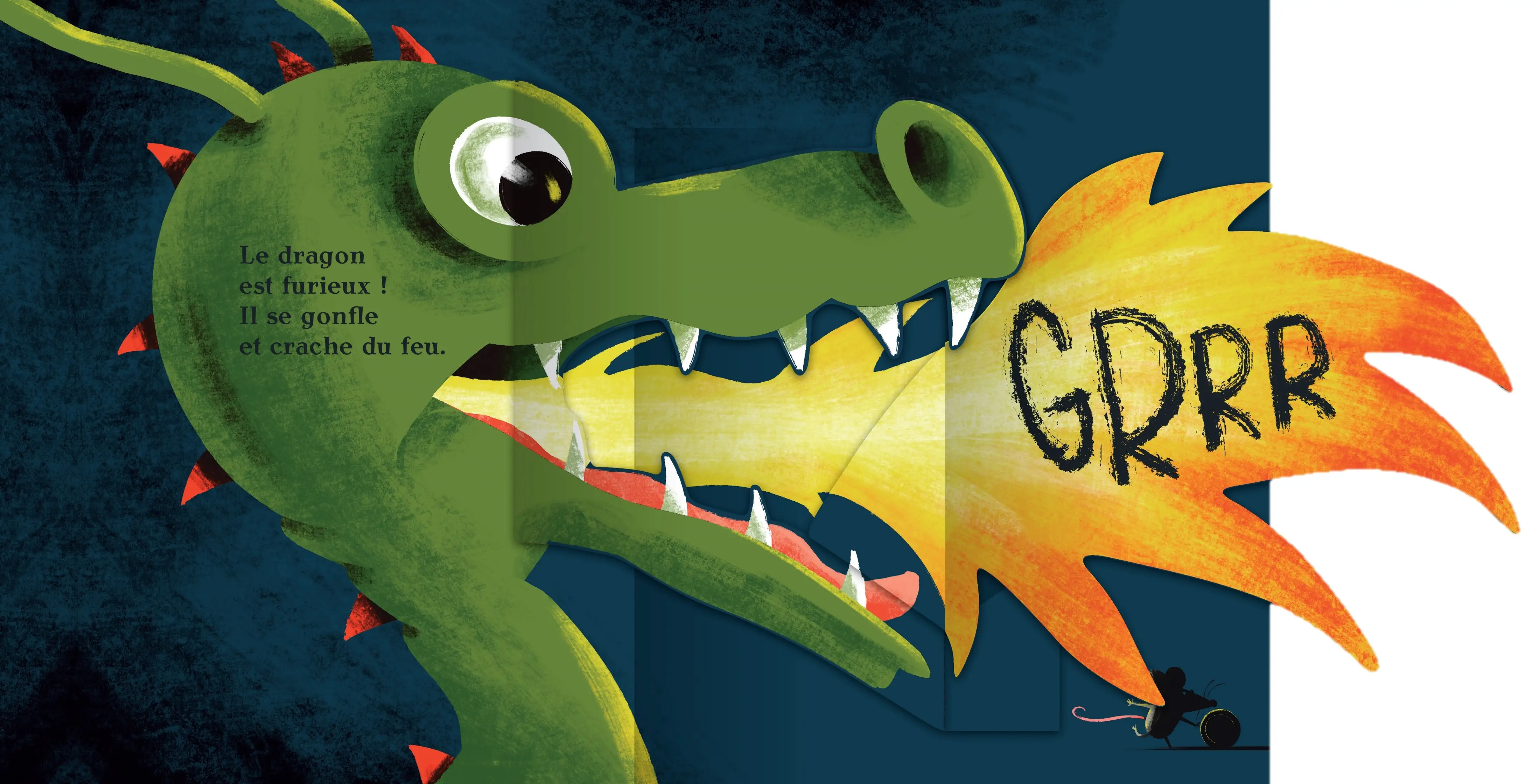 Gare au dragon - Album pop-up - Dès 3 ans - Album(s) - 9782095019402 - page-intérieure2