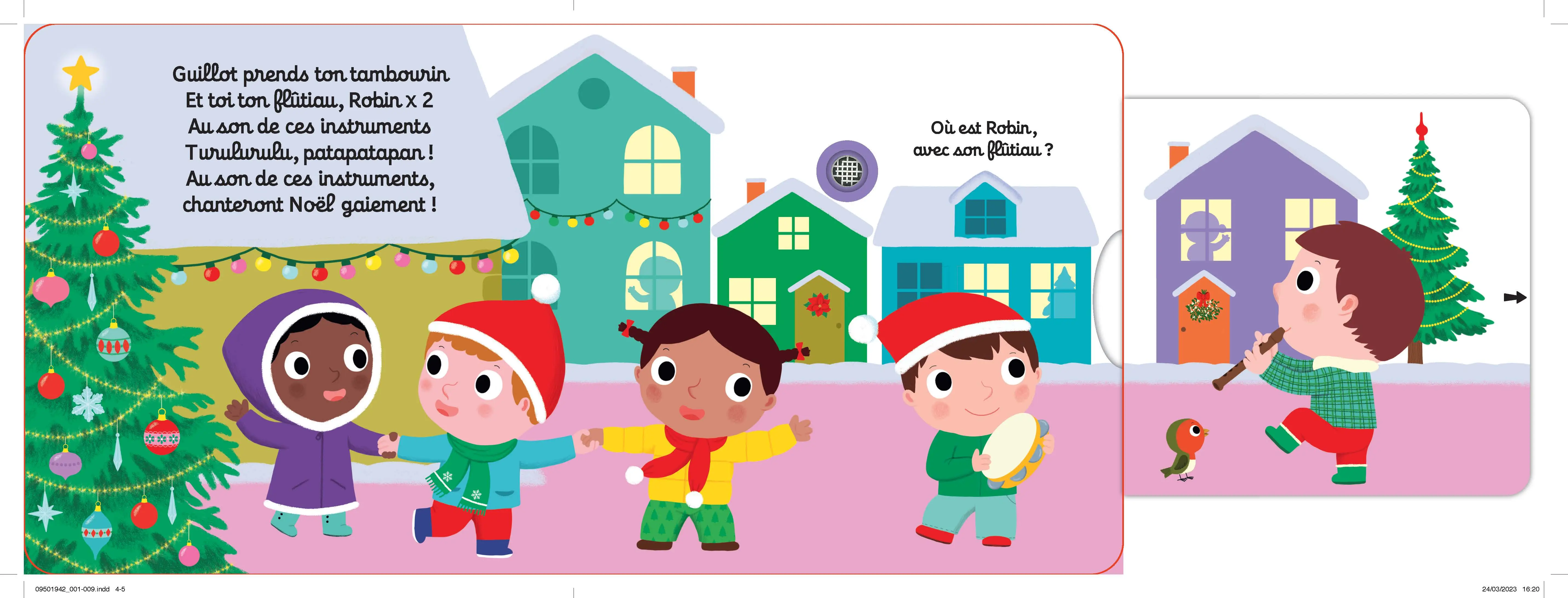 Mes chansons de Noël - Livre Sonore et animé Kididoc - Dès 1 an - Livre documentaire - 9782095019426 - page-intérieure2