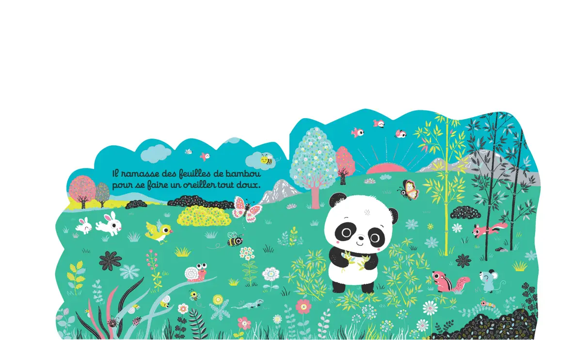 Les petits amis : Au lit petit panda ! -  Livre d'éveil - Dès 6 mois - Livre d'éveil - 9782095024482 - page-intérieure2