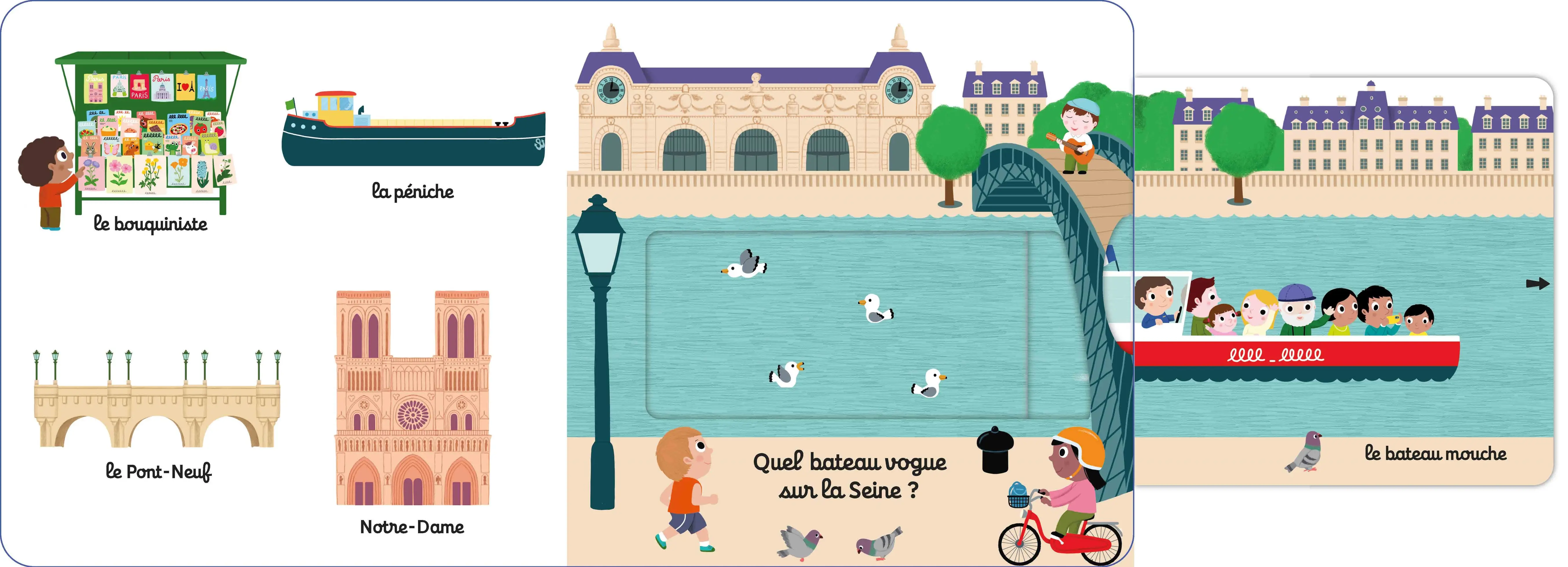 Kididoc - Paris - Nouvelle édition - Dès 1 an - Livre documentaire - 9782095028442 - page-intérieure2