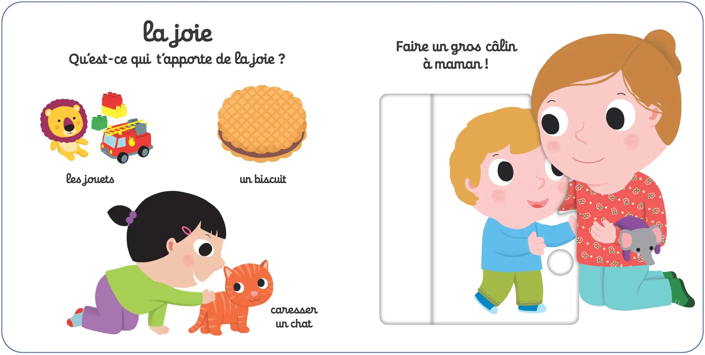 Mon imagier animé Kididoc - les émotions - nouvelle édition - Dès 1 an - Livre documentaire - 9782095028527 - page-interieure2