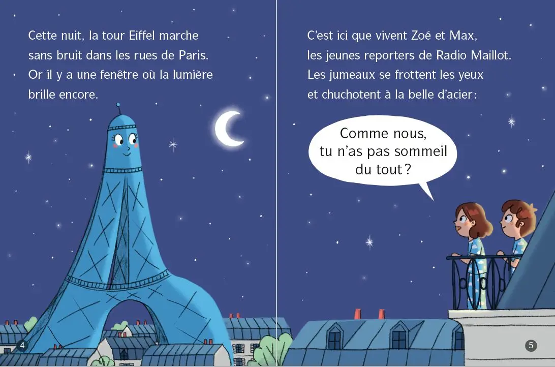 La tour Eiffel, championne de natation ! - Lune Bleue - Dès 6 ans - Roman - 9782095028848 - page-interieure2