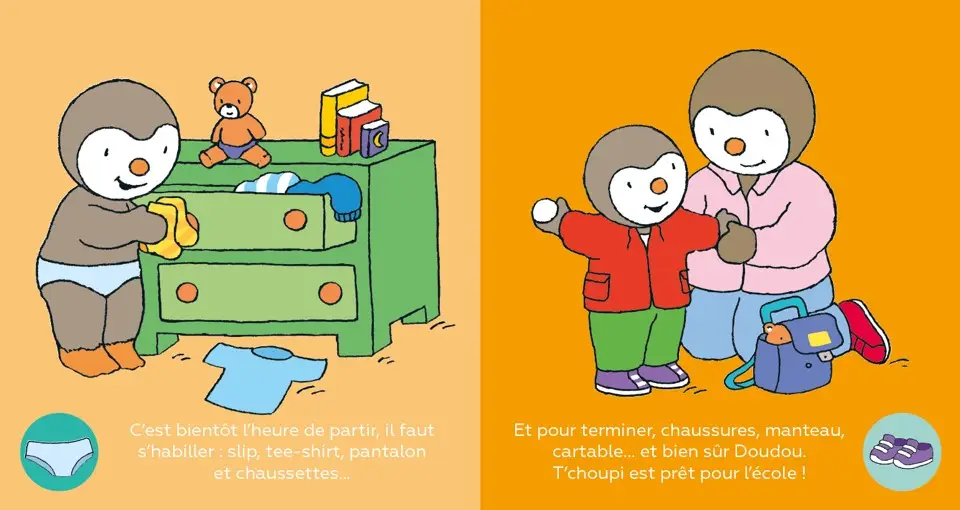 Les routines de T'choupi - Pour installer les bonnes habitudes du quotidien - Dès 2 ans - Livre d'éveil - 9782095029289 - page-interieure2