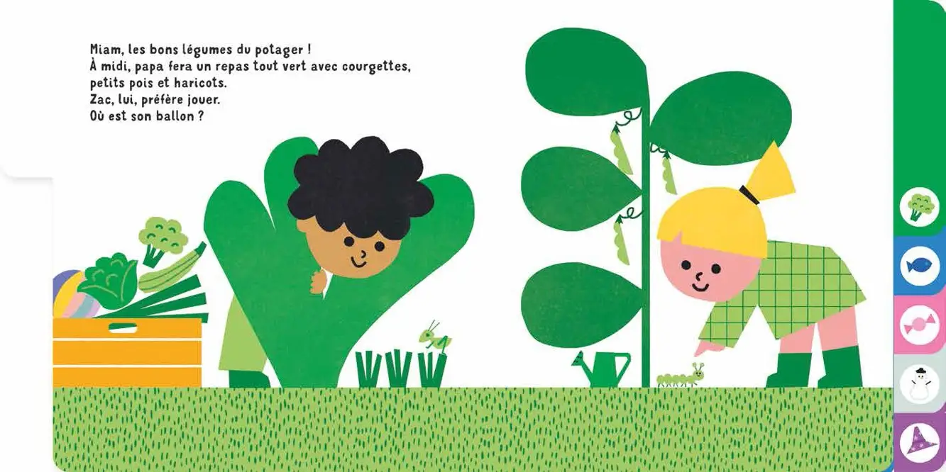 Toutes les couleurs - un livre tout carton avec 8 onglets pour découvrir les couleurs - dès 10 mois - Livre d'éveil - 9782095030261 - page-interieure2