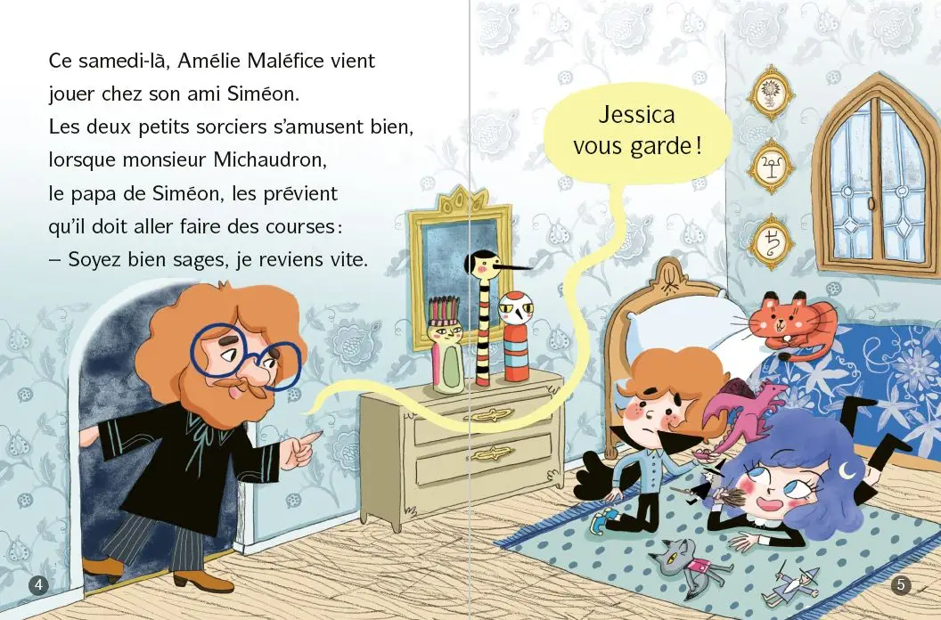 Amélie Maléfice - Le balais envoûté - Lune bleue - Dès 6 ans - Roman - 9782095030551 - page-interieure2
