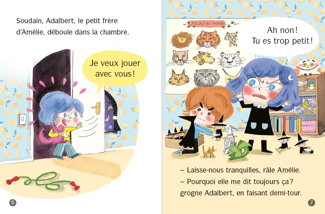 Amélie Maléfice - Le jumeau diabolique - Lune Bleue Dès 6 ans - Roman - 9782095031053 - page-interieure2