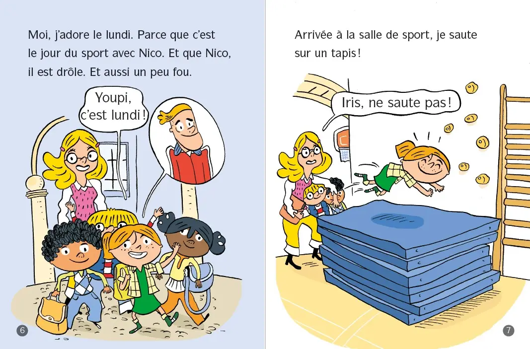 Frissons au CP - Le lundi, c'est zombie ! - Lune Bleue Dès 6 ans - Roman - 9782095031237 - page-interieure2