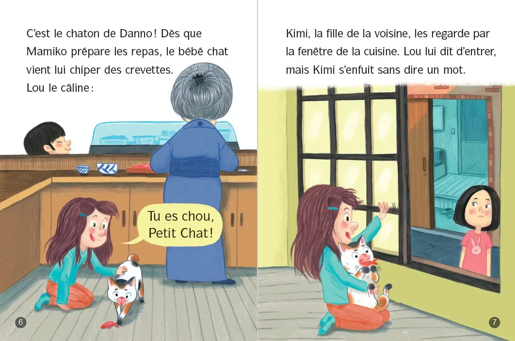 Les animaux de Lou - Tu es chou, petit chat ! -  Lune Bleue Dès 6 ans - Roman - 9782095031336 - page-interieure2