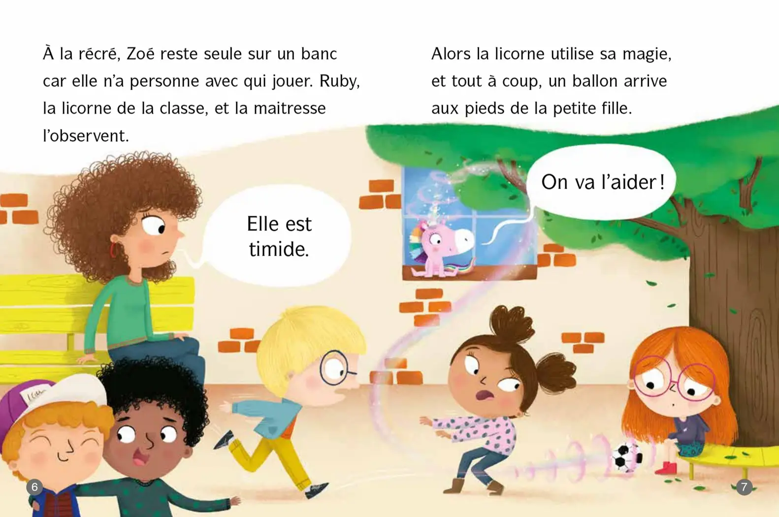 Ruby la licorne des CP - Une amie pour la vie ! - Lune bleue - Dès 6 ans - Roman - 9782095032302 - page-intérieure2