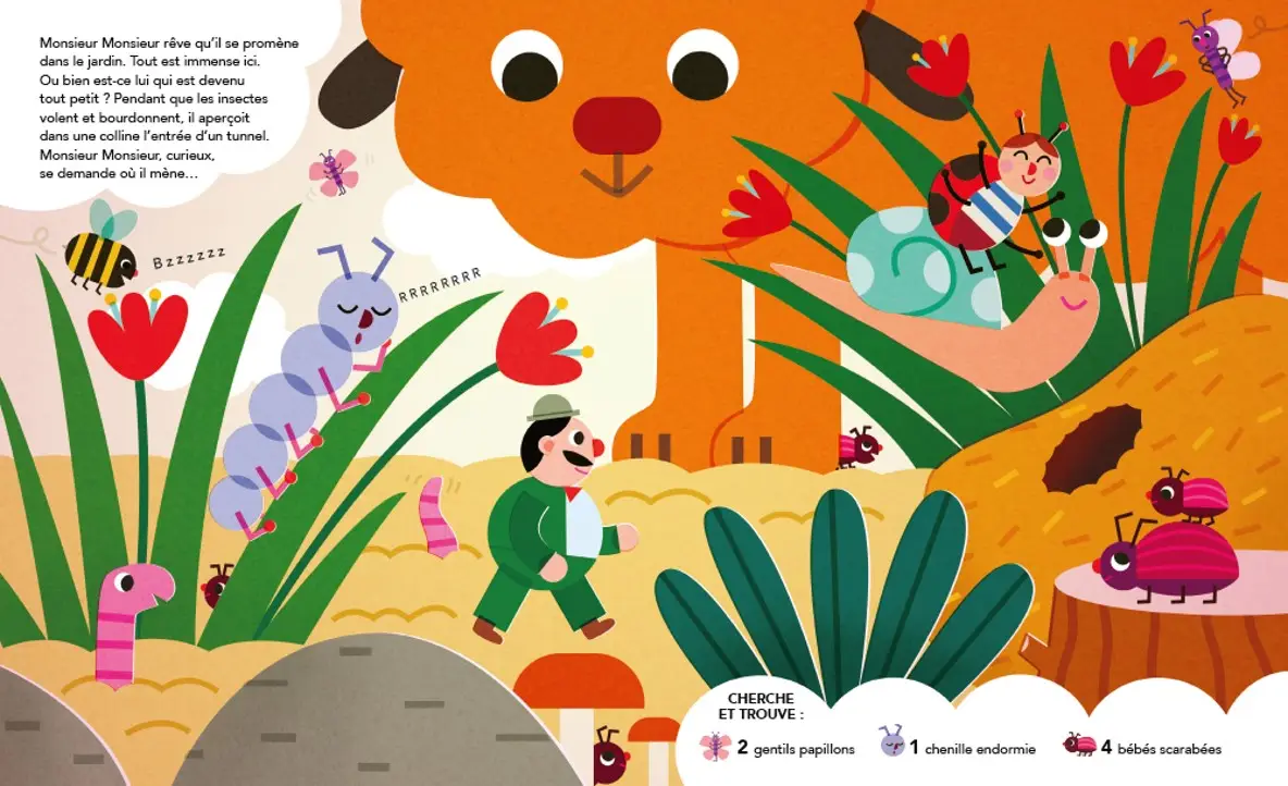 Cherche et trouve - Dans les rêves de monsieur Monsieur - dès 2 ans - Album(s) - 9782095035990 - page-intérieure2