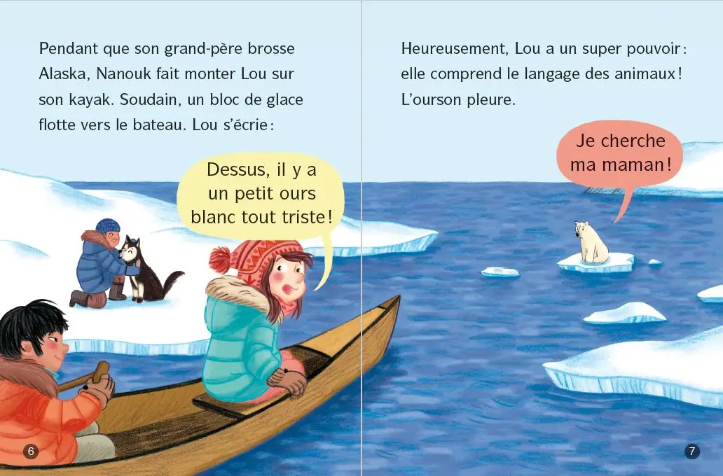 Les animaux de Lou , tu n'es plus seul, Petit Ours ! - Lune bleue - Dès 6 ans - Roman - 9782095036287 - page-interieure2