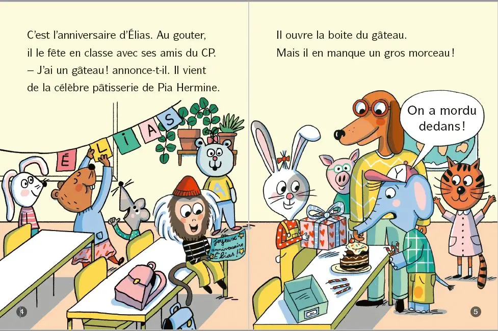 Ursule Lapine, détective au CP : Le mystère des desserts - Lune Bleue - Dès 6 ans - Roman - 9782095036454 - page-interieure2