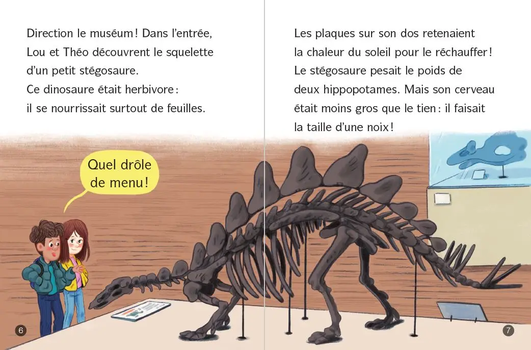 Les docs de Lou : tout sur les dinosaures - Lune bleue - Dès 6 ans - Roman - 9782095036522 - page-interieure2