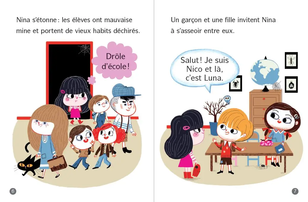 Drôle d'école -  Lune Bleue - Dès 6 ans - Roman - 9782095037178 - page-interieure2