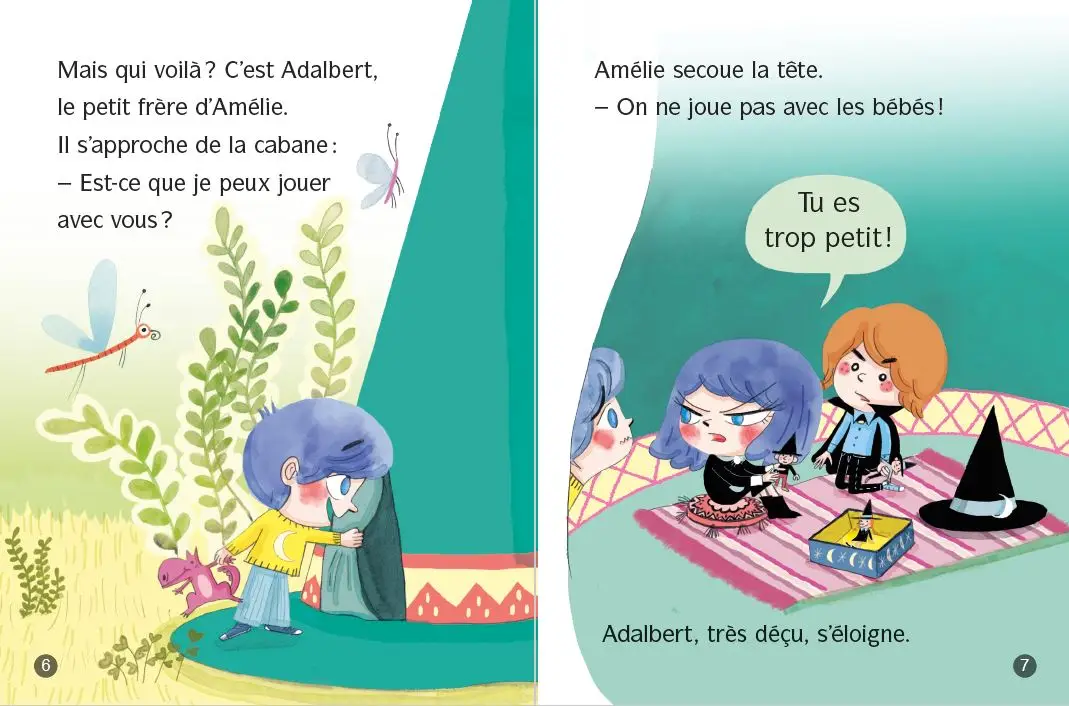 Amélie Maléfice - La Cabane ensorcelée - Lune Bleue - Dès 6 ans - Roman - 9782095039769 - page-interieure2