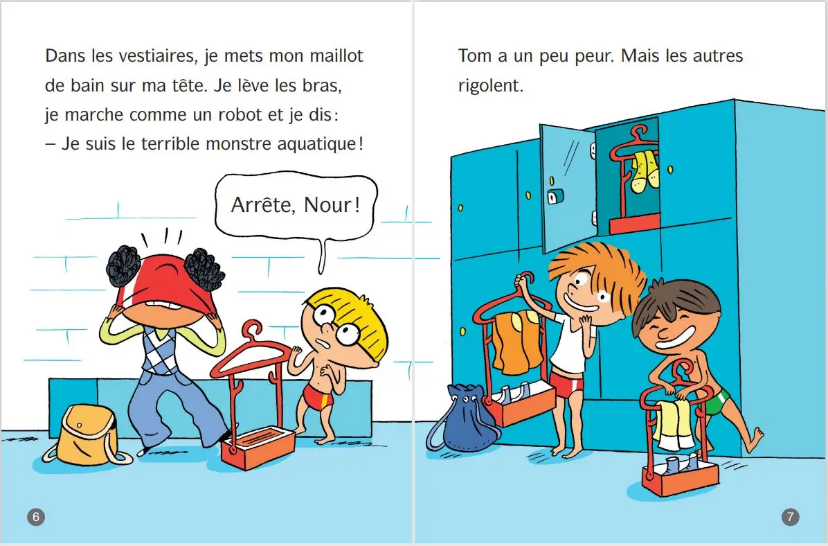 Frissons au CP - Le fantôme en maillot de bain - Lune Bleue - Dès 6 ans - Roman - 9782095039943 - page-intérieure2