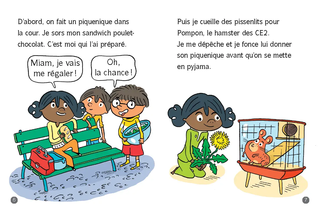 Frissons au CP - La nuit du hamster-garou - Lune Bleue - CP - Dès 6 ans - Roman - 9782095039981 - page-interieure2