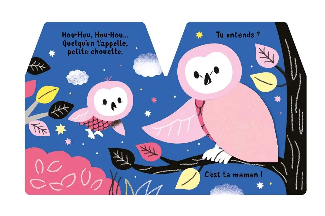 Cache-cache petite chouette : Livre d'éveil avec des flaps en feutrine pour les bébés dès 6 mois - Livre d'éveil - 9782095042882 - page-interieure2