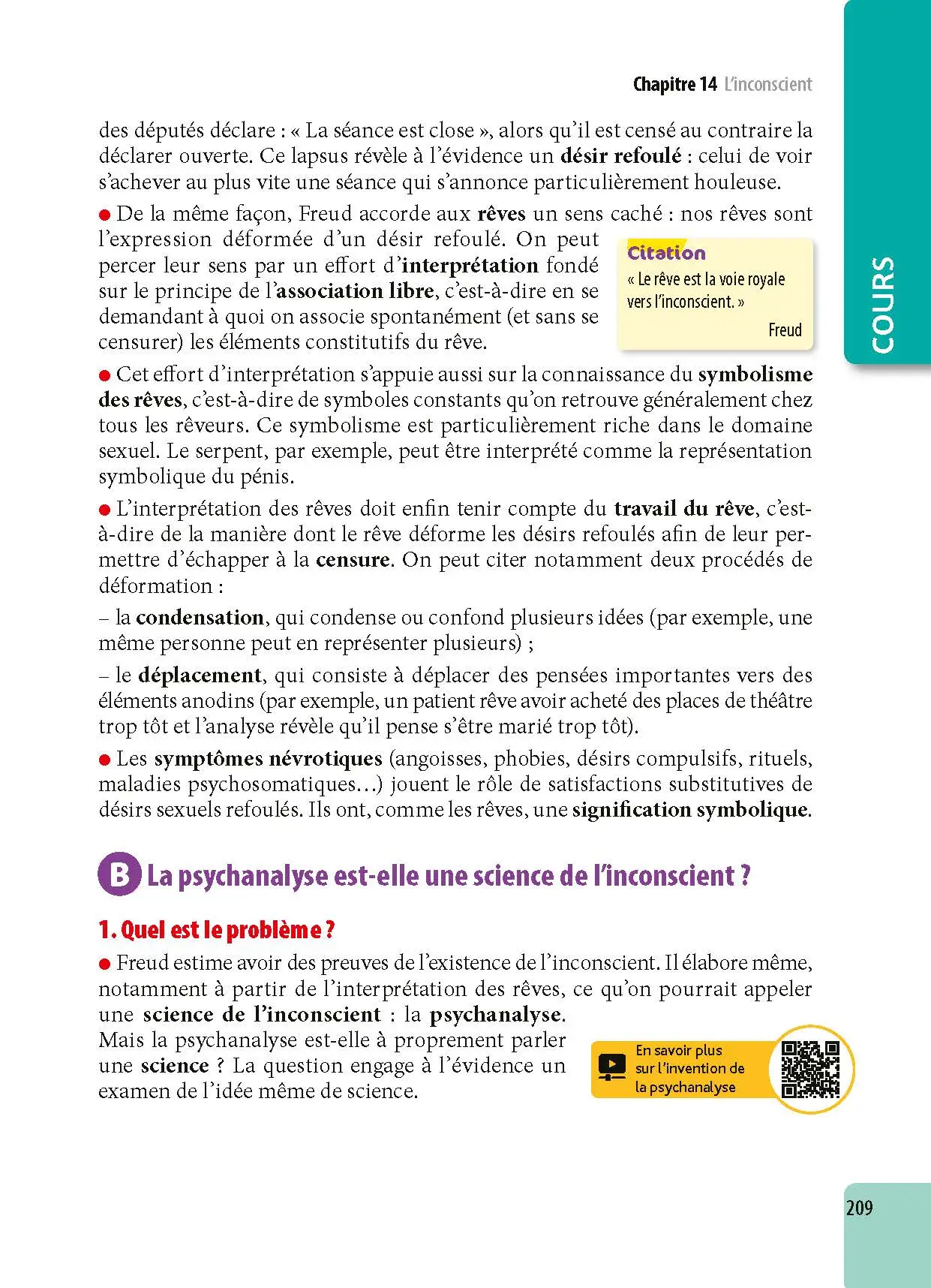 Philosophie Terminale - ABC Excellence - Bac 2027 - Enseignement commun Tle - Cours complets, Notions-clés et vidéos, Points méthode, Exercices et corrigés détaillés - Livre de cours, méthode et exercices - 9782091571409 -  [page intérieure209]