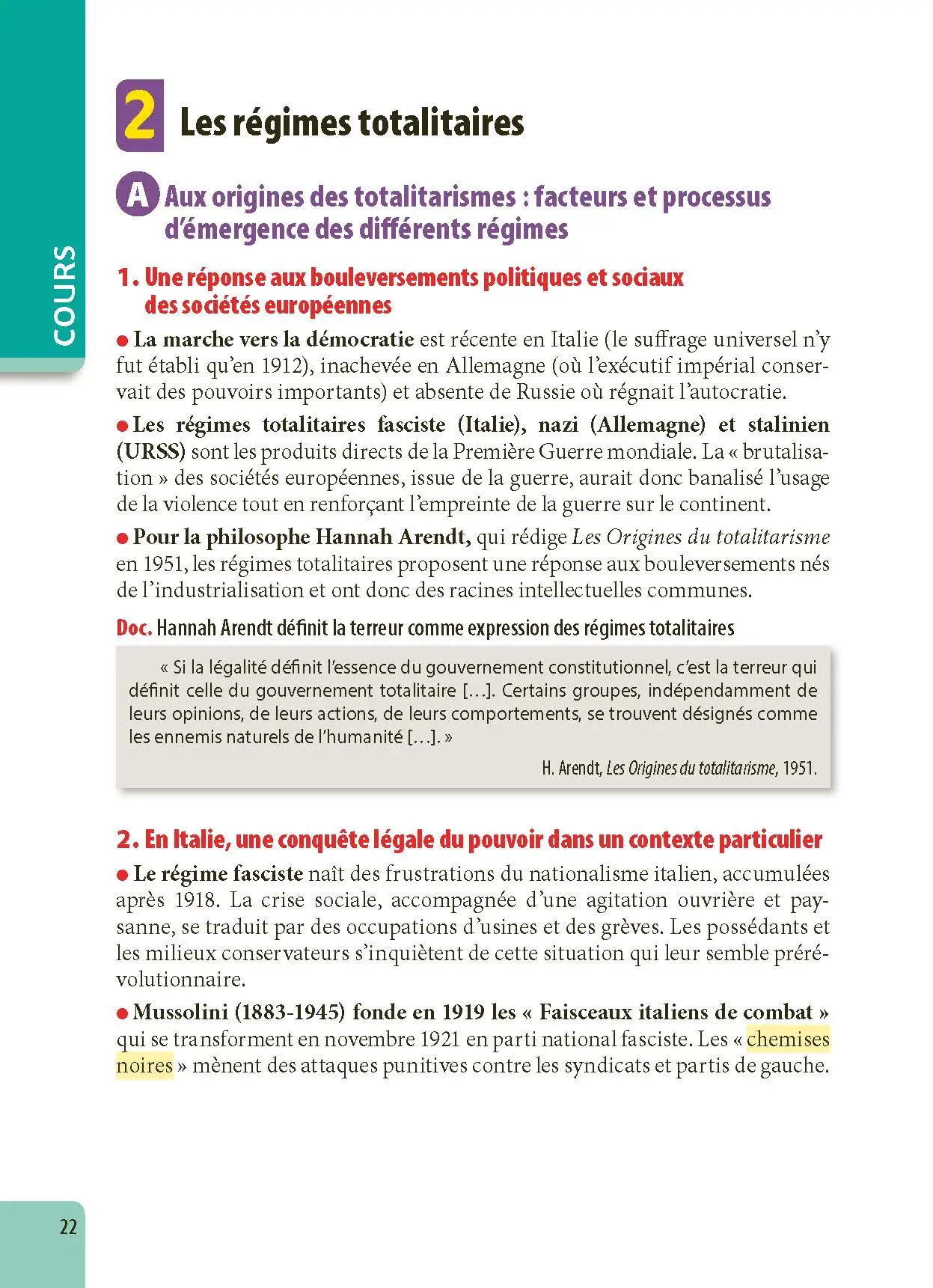 Histoire-Géographie Terminale - ABC Excellence - Bac 2027 - Enseignement commun Tle - Cours complets, Notions-clés et vidéos, Points méthode, Exercices et corrigés détaillés - Livre de cours, méthode et exercices - 9782091571430 -  [page intérieure22]