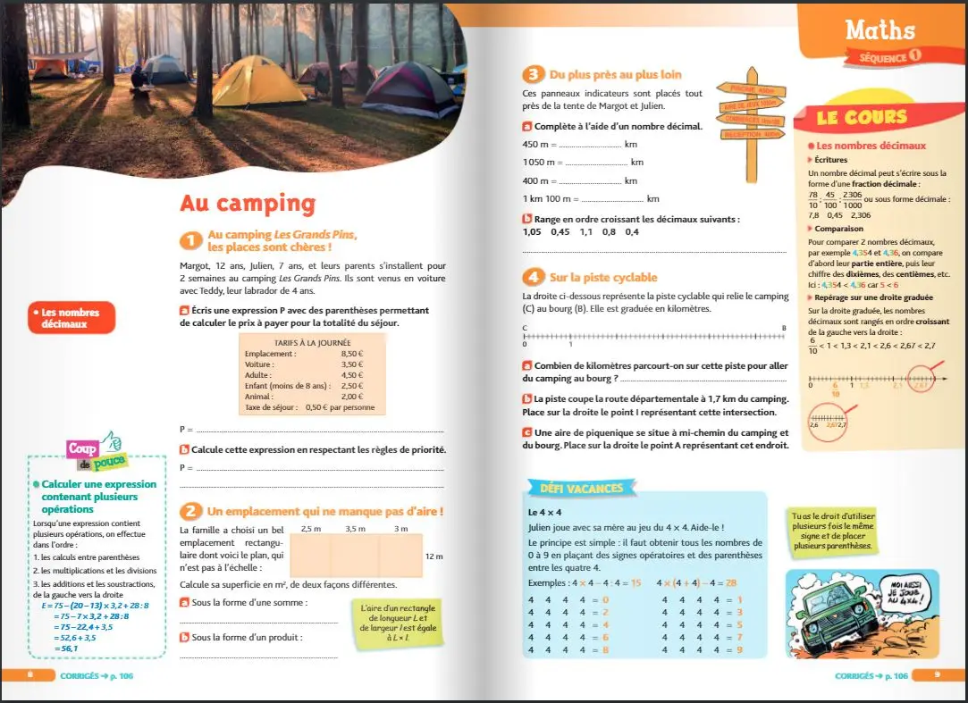 Cahier de Vacances 2026 de la 5ème vers la 4ème - Toutes les matières  - Cahier de vacances - 9782091932620 - page-interieure3