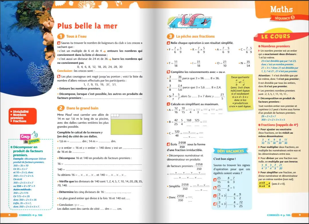 Cahier de Vacances 2026 de la 3ème vers la 2de - Toutes les matières  - Nathan Vacances collège - Cahier de vacances - 9782091932644 - page-interieure3