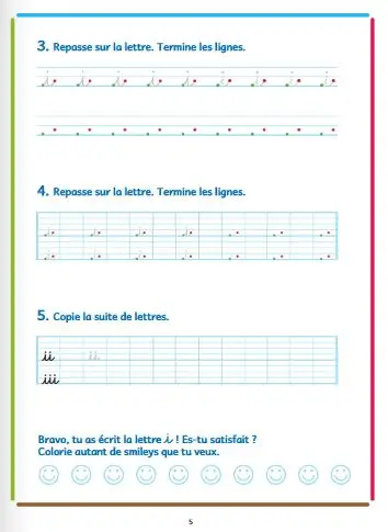 Cahier d'écriture CP adapté aux enfants DYS ou en difficulté - écriture cursive - A partir de 6 ans  / CP - Cahier d'exercices - 9782091933191 - page-interieure3