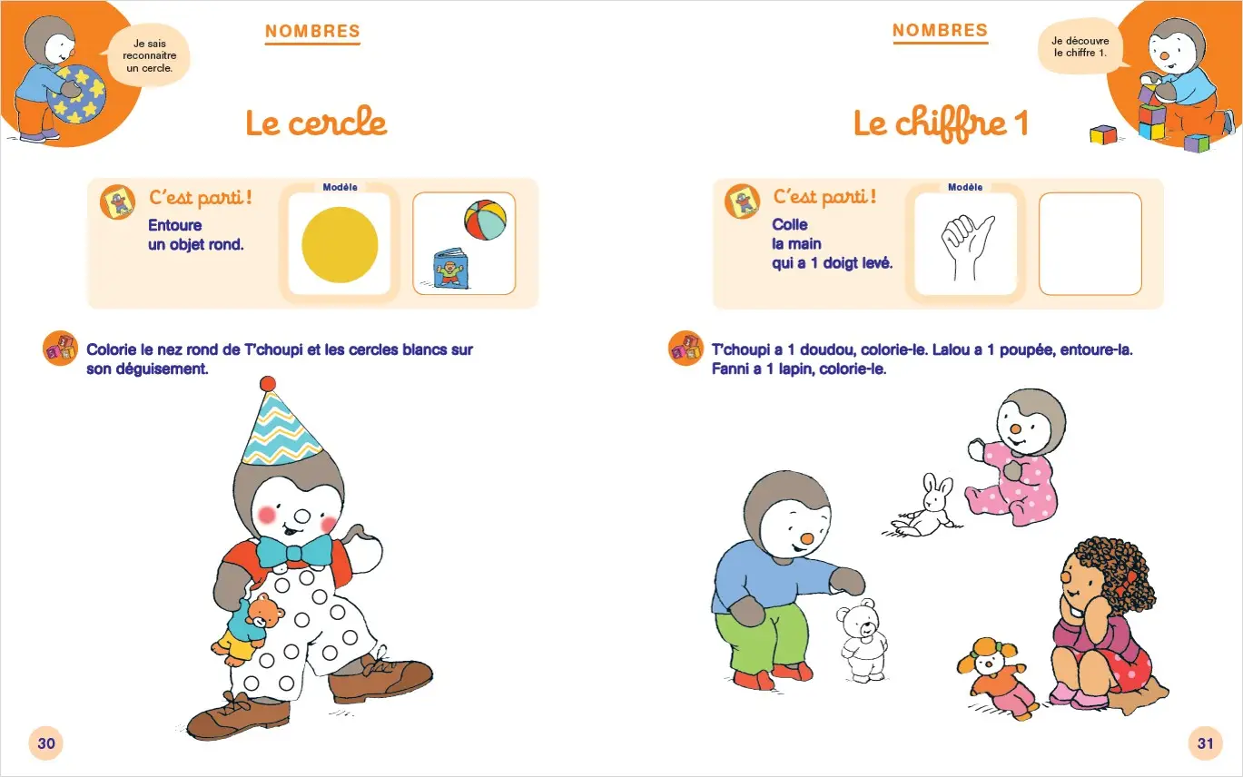 Ma toute petite section avec T'choupi - 2/3 ans - Cahier d'exercices - 9782091933757 - page-interieure3