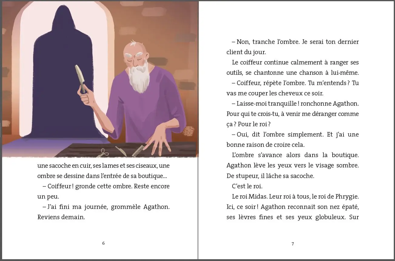 Midas, le roi aux oreilles d'âne - Mythologie & compagnie - Dès 7 ans - Roman - 9782092494981 - page-interieure3
