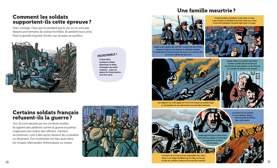 La Première Guerre mondiale - Questions/Réponses - Dès 7 ans - Livre documentaire - 9782092495490 - page-interieure3