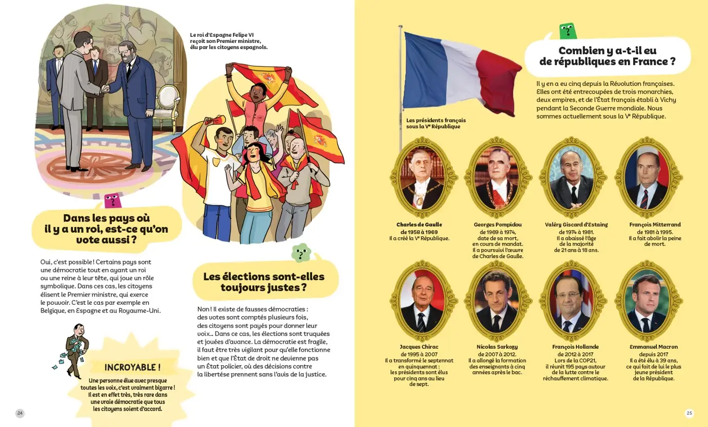 Les élections - Questions/Réponses pour entrer dans les coulisses des élections - doc dès 7 ans - Livre documentaire - 9782092495537 - page-interieure3