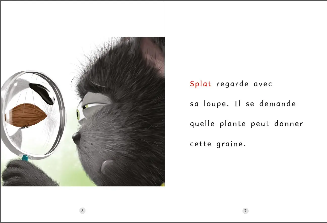 Je lis avec Splat : Splat jardine - Niveau 2 - Dès 6 ans  - Roman - 9782092496350 - page-interieure3