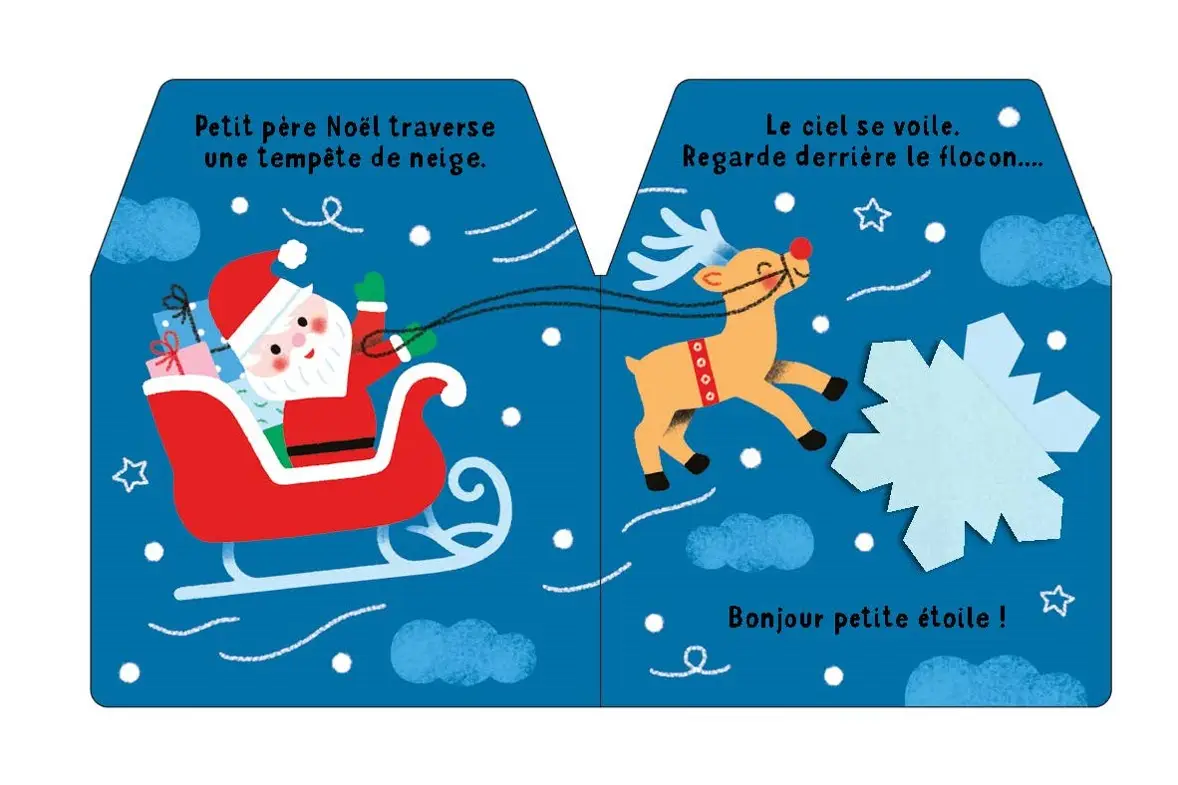 Cache-cache petit père Noël - Livre matière - éveil -  Dès 6 mois - Livre d'éveil - 9782092497081 - page-interieure3