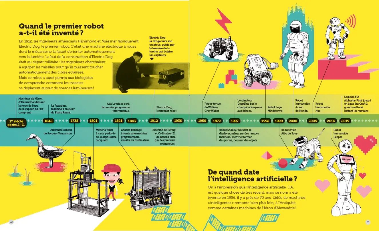 Les Robots et l'intelligence artificielle - Questions/Réponses - Dès 7 ans - Livre documentaire - 9782092497562 - page-interieure3