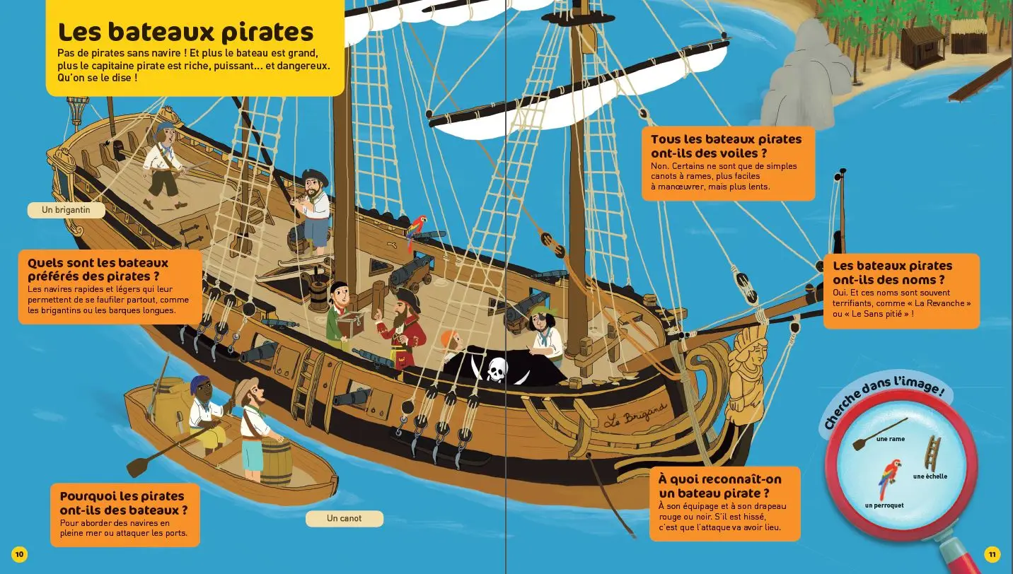 La vie des pirates - Questions/Réponses - doc dès 5 ans - Livre documentaire - 9782092551721 - page-interieure3