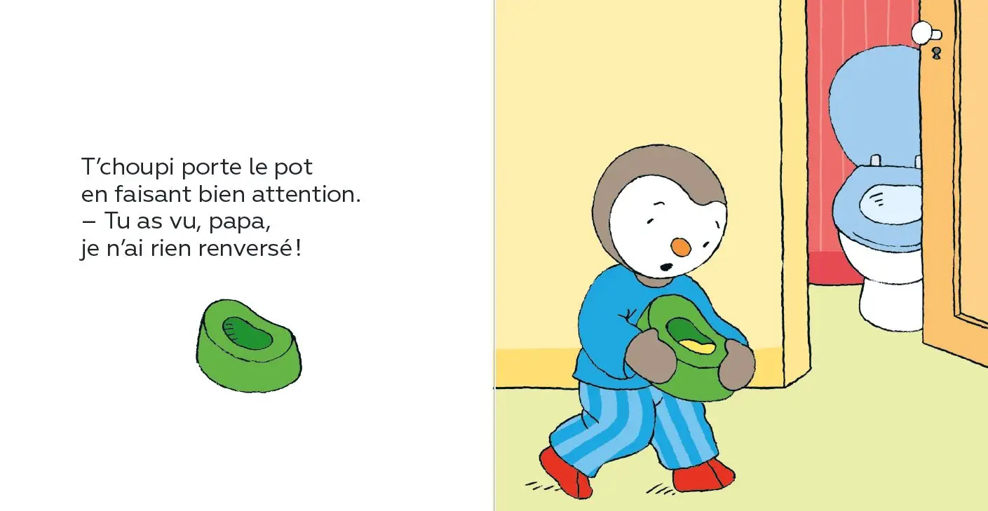 T'choupi va sur le pot - Une aventure pour accompagner en douceur la grande étape du pot - Dès 2 ans - Album(s) - 9782092570852 - page-interieure3