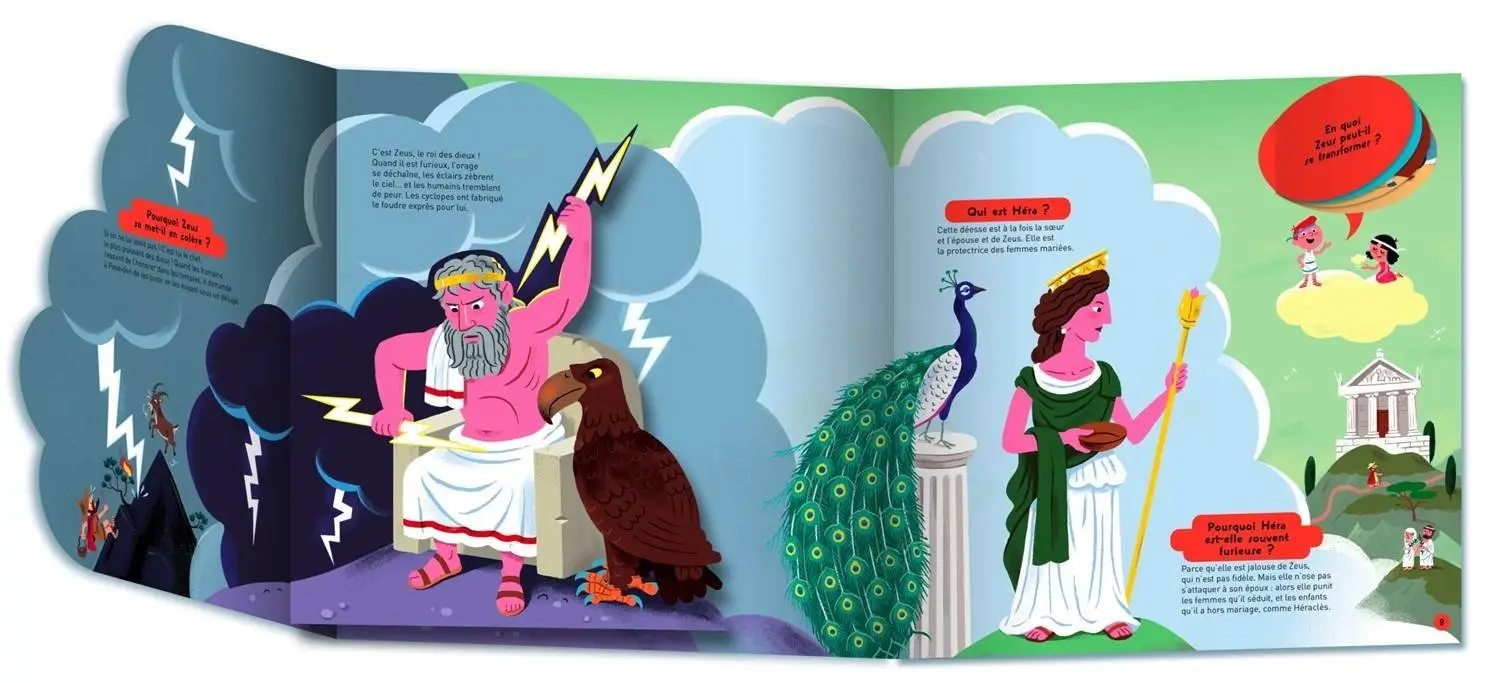 Le grand Kididoc de la mythologie - Livre Pop-up - Dès 5 ans - Livre documentaire - 9782092571101 - page-interieure3