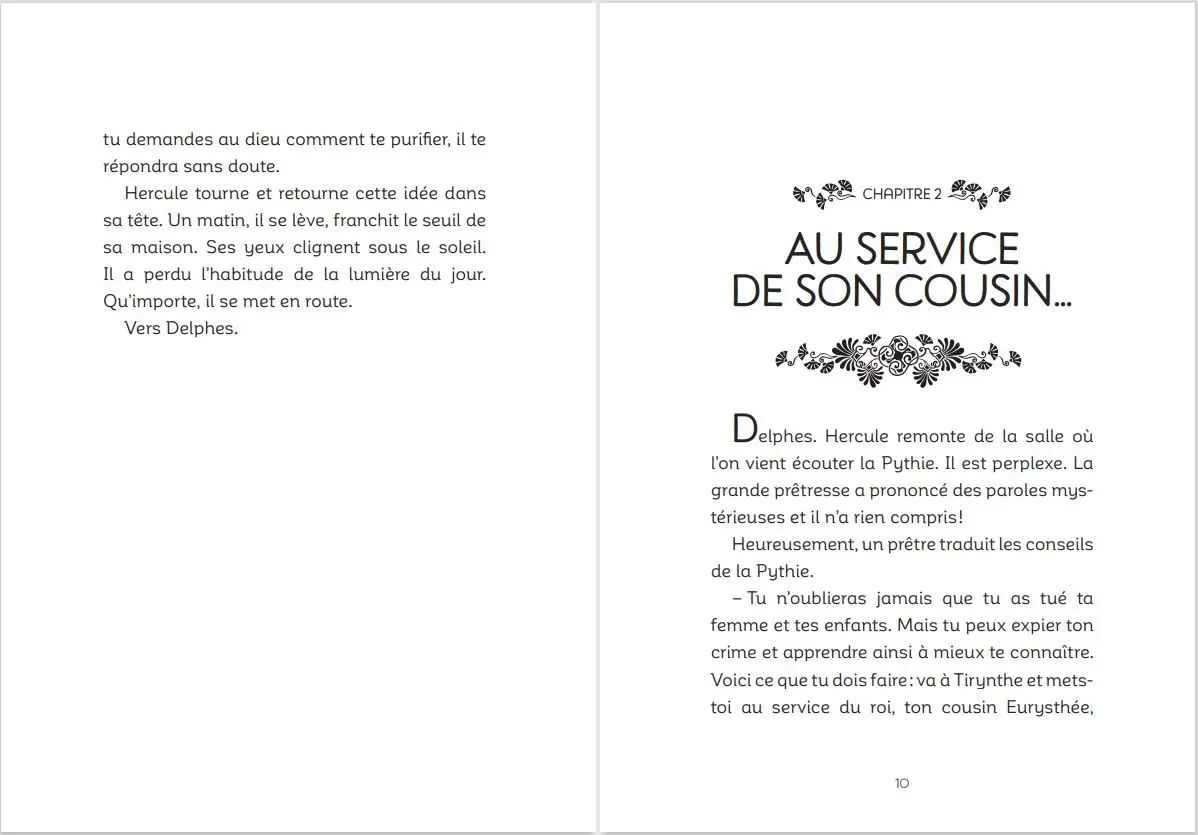Les douze travaux d'Hercule - Petites histoires de la Mythologie - Dès 9 ans - Roman - 9782092588949 - page-intérieure3