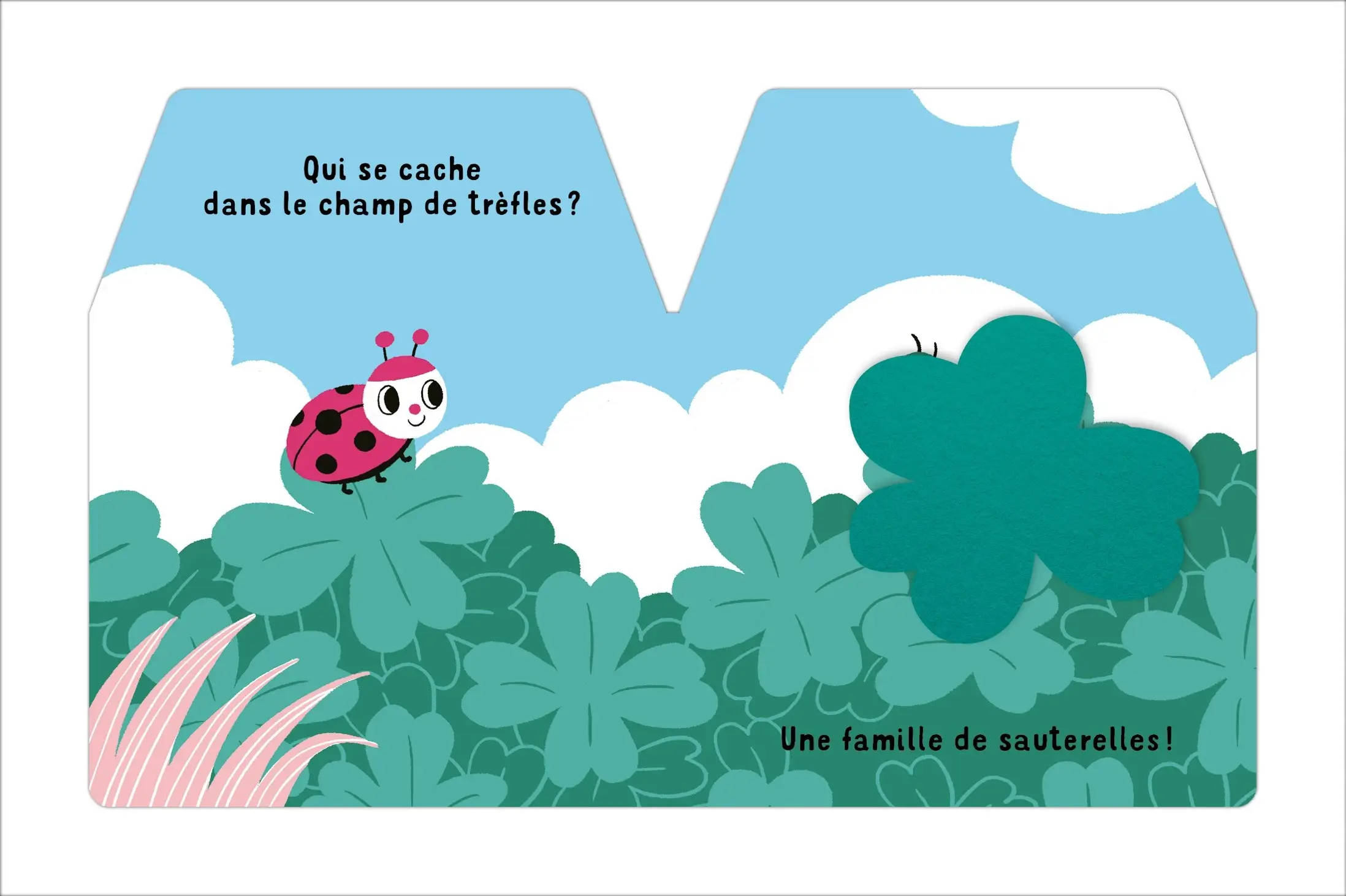 Cache cache petite coccinelle - livre à toucher  - dès 6 mois - Livre d'éveil - 9782092592076 - page intérieure3