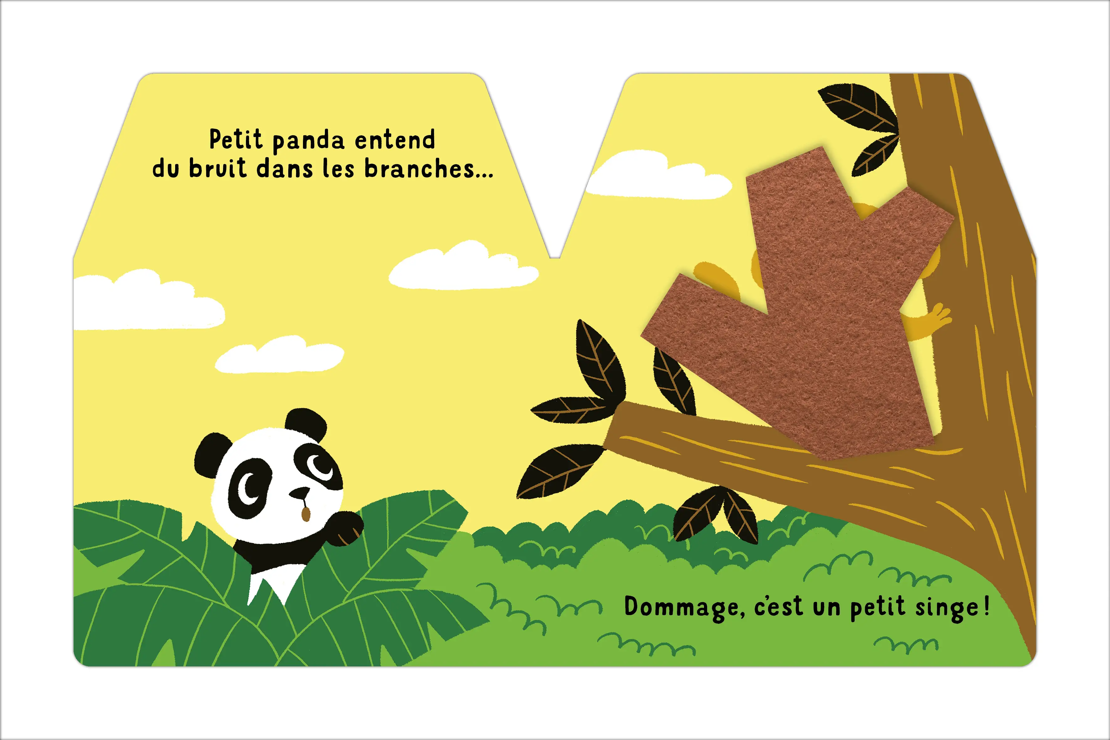 Cache-cache - Petit panda - Livre à toucher pour les bébés dès 6 mois - Livre d'éveil - 9782092592083 - page-interieure3