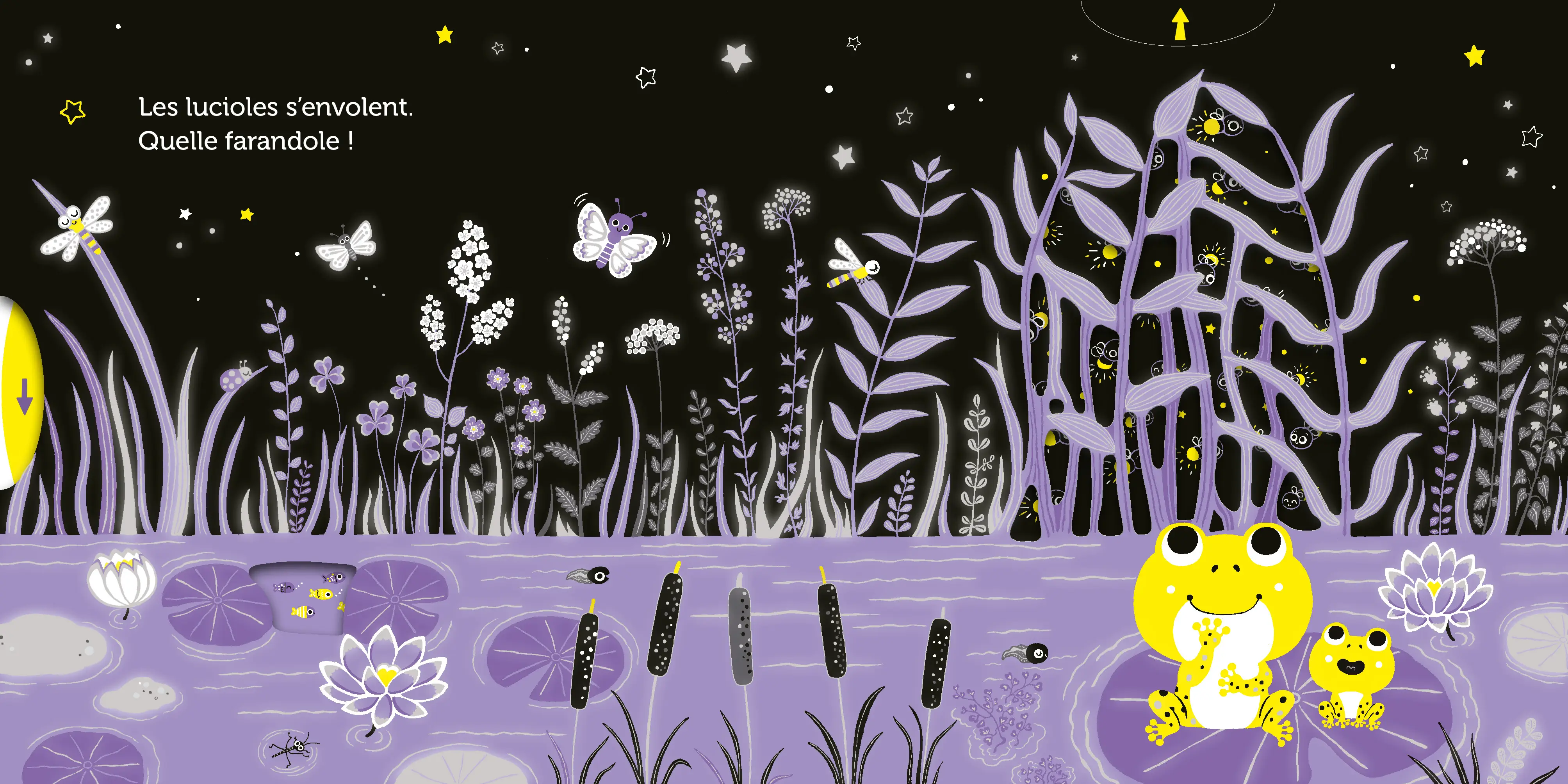 Promenade sous les étoiles -  livre d'éveil animé, pour les bébés dès 6 mois - Livre d'éveil - 9782092592717 - page intérieure3