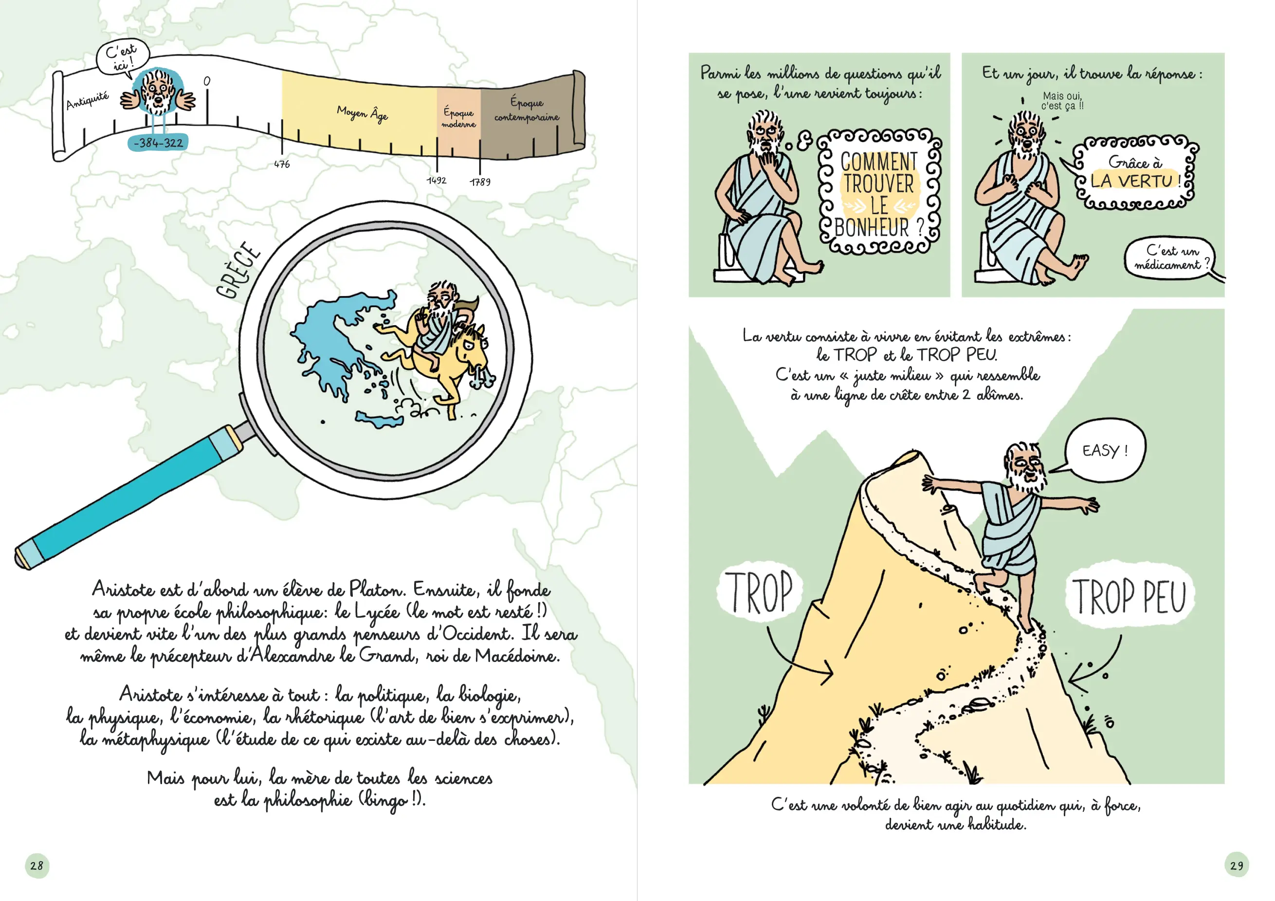 Les vrais sages sont des rebelles - De l'Antiquité à aujourd'hui, ce que les philosophes ont encore à nous apprendre - BD - Dès 9 ans  - BD - 9782092594292 - page intérieure3