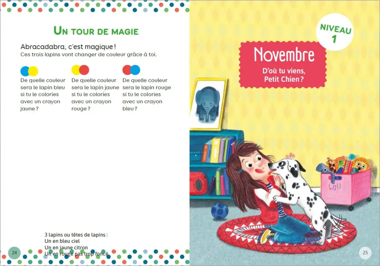 Mon année de CP avec les animaux de Lou : Une histoire par mois pour entrer dans la lecture ! Dès 6 ans - Roman - 9782092595787 - page intérieure3
