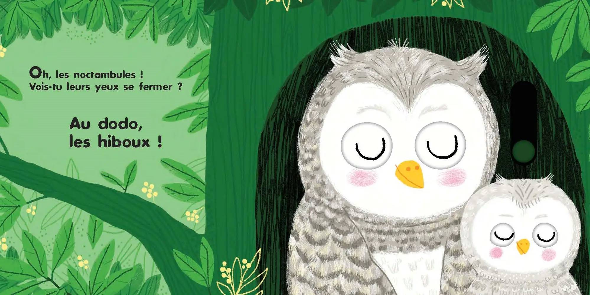 Au dodo - les amis de la forêt - Livre animé Dès 6 mois - Pour accompagner le rituel du coucher des bébés - Livre d'éveil - 9782092595817 - page intérieure3