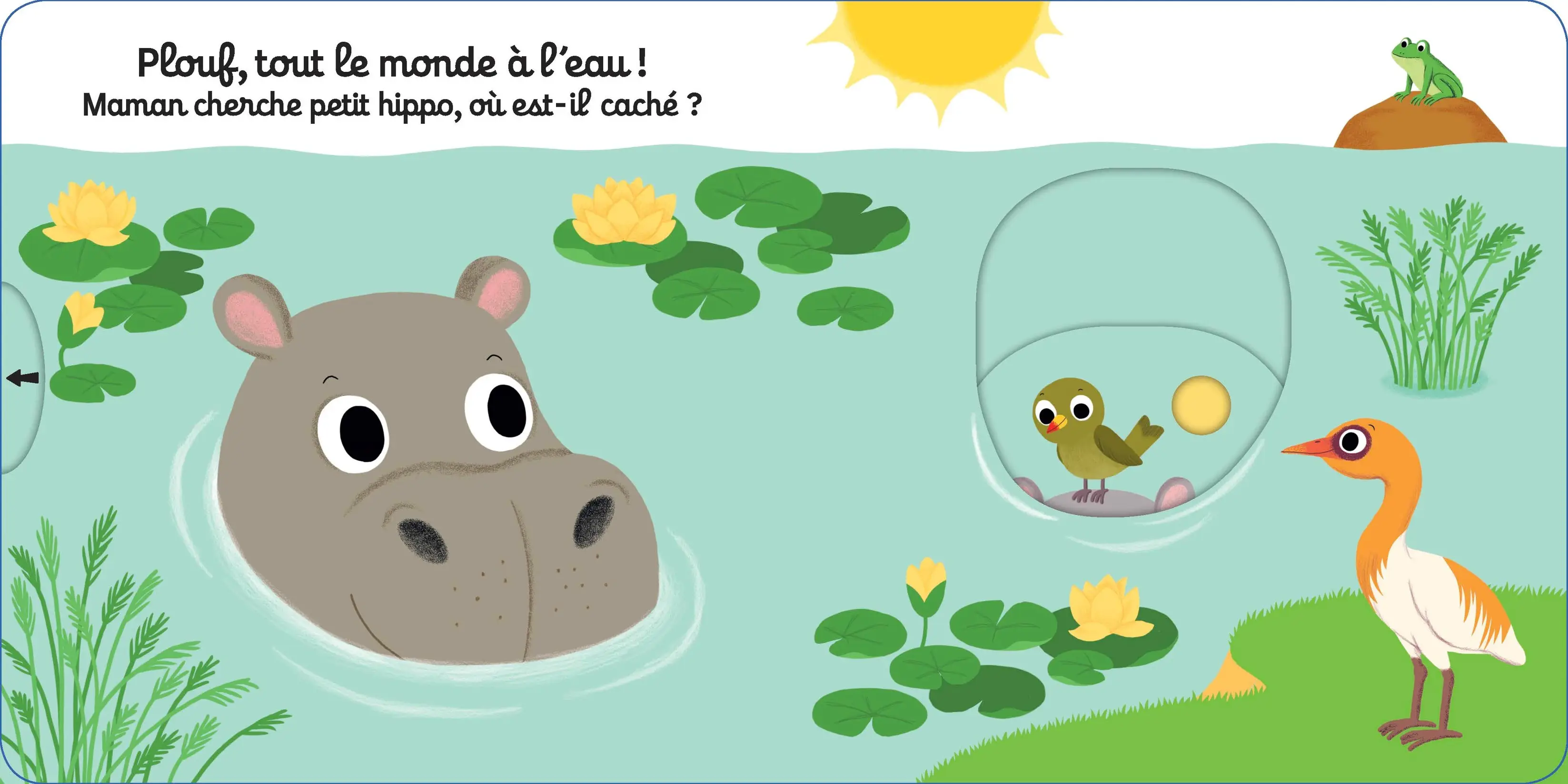 Kididoc - Au bain petit hippo ! - Zooparc de Beauval - Dès 1 an - Livre documentaire - 9782092596470 - page intérieure3