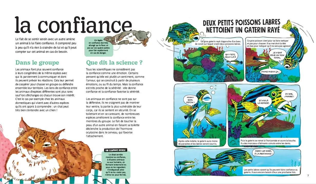 Les émotions des animaux - Les émotions et nous - Dès 7 ans - Livre documentaire - 9782095021474 - page-intérieure3