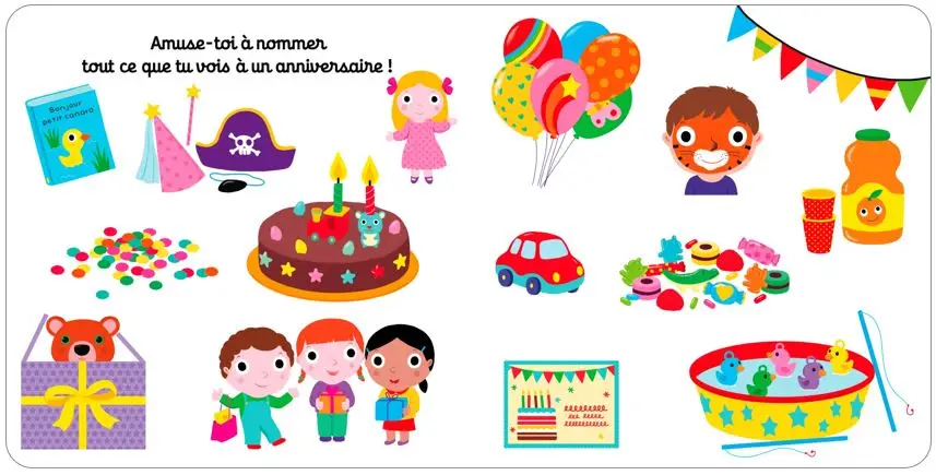 Mon imagier animé Kididoc - joyeux anniversaire - nouvelle édition - Dès 1 an - Livre documentaire - 9782095025731 - page-interieure3
